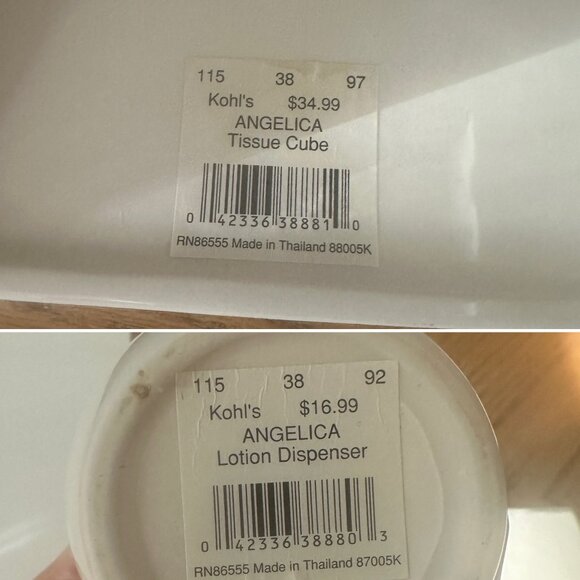 Bathroom Accessories Set Ceramic Tissue Box Cover Soap Pump Toothbrush Holder - Picture 8 of 9